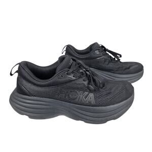 HOKA ONE ONE BONDI 8 WIDE MEN'S RUNNING SHOES – SIZE 8.5 – BLACK – MAX CUSHION